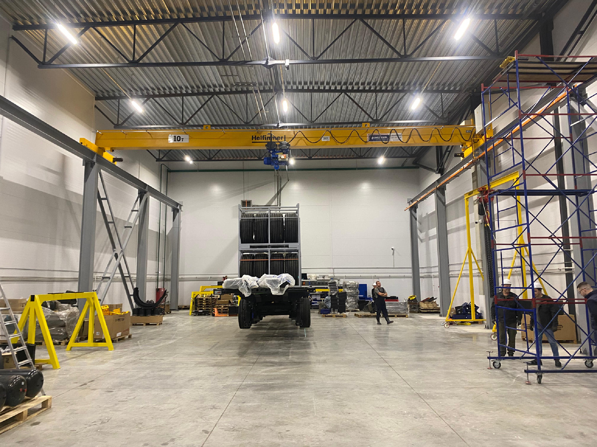 Кран мостовой опорной однобалочный г/п 10 тонн пролетом 15,7 метра в/п 6 метра