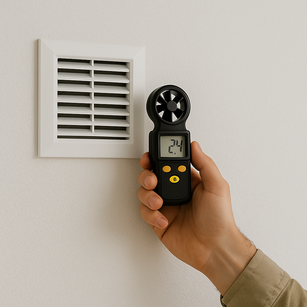 Анемометр – контроль системы вентиляции должен основываться на точных данных скорости и объёма воздушного потока. 