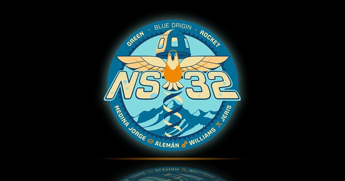 Эмблема миссии.    
 Источник: Blue Origin  📷
