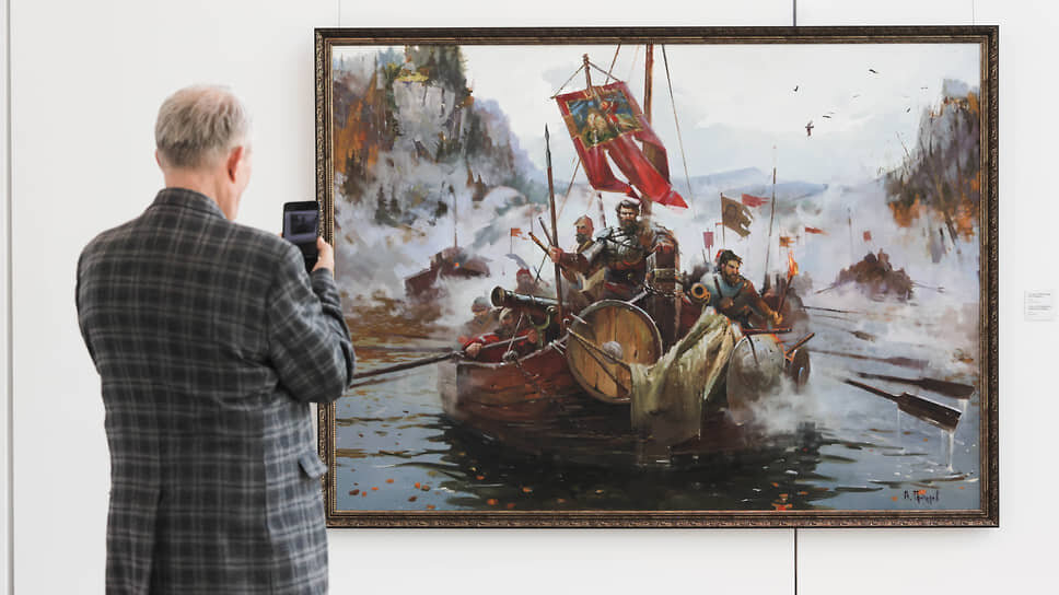 Открытие выставки "Российский фестиваль искусств" в Международном центре искусств "Главный проспект" в Екатеринбурге.📷Фото: Марина Молдавская / Коммерсантъ