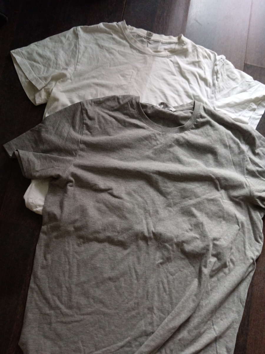 Мы их уже носили. Чуть потеряли вид. Где-то пятна. 