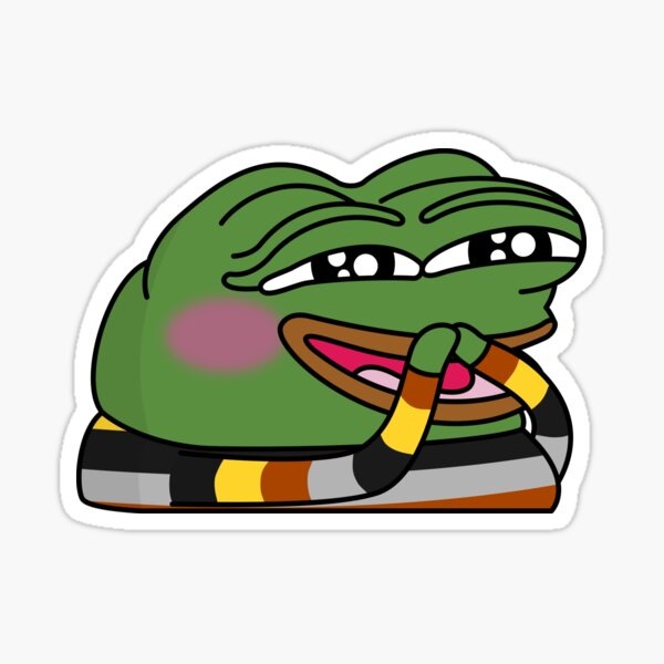 Лягушонок Пепе смеётся.