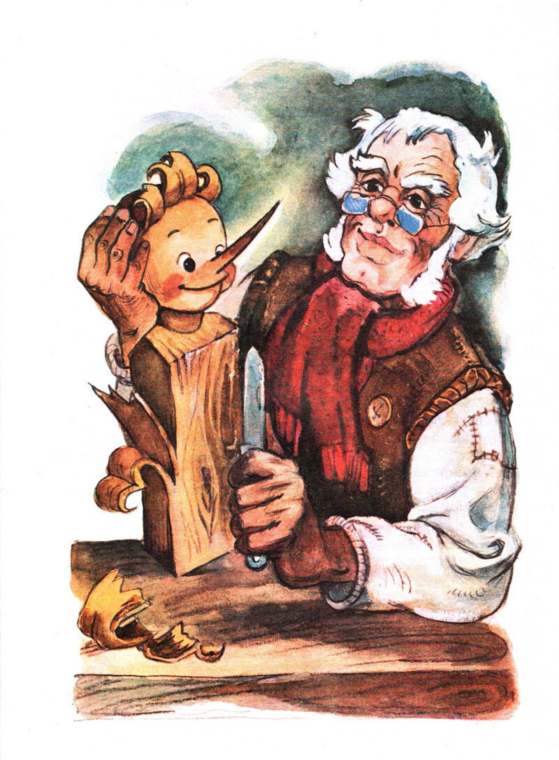 Иллюстрации к "Буратино", автор: Леонид Владимирский 