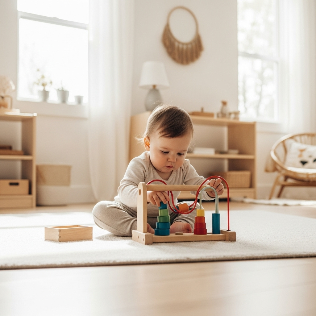 Сосредоточенная игра – ключ к развитию по системе Монтессори.