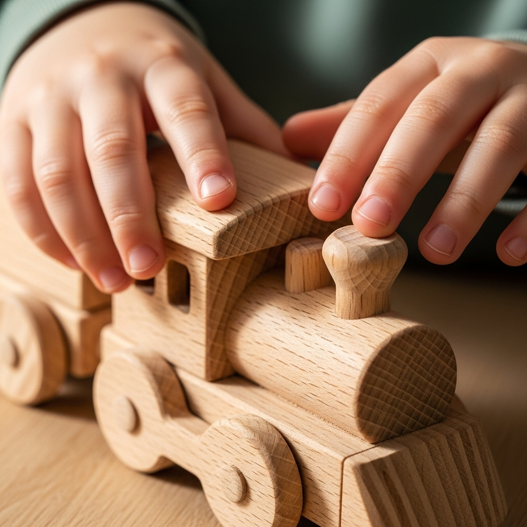 Натуральное дерево: сенсорный опыт и безопасность для самых маленьких.