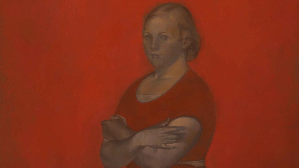 Соломон Никритин. «Портрет девушки в красном», 1935.📷Фото: ГМИ Каракалпакстана им. И.В. Савицкого