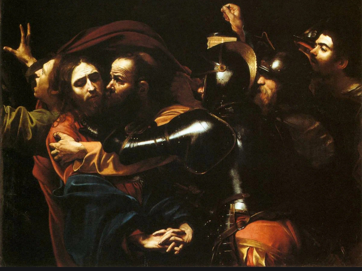 Поцелуй Иуды- Караваджо