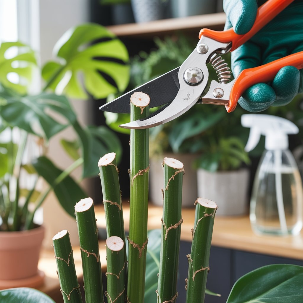 Некоторые растения требуют даже «стрижки под ноль», чтобы нарастить пышную листву.