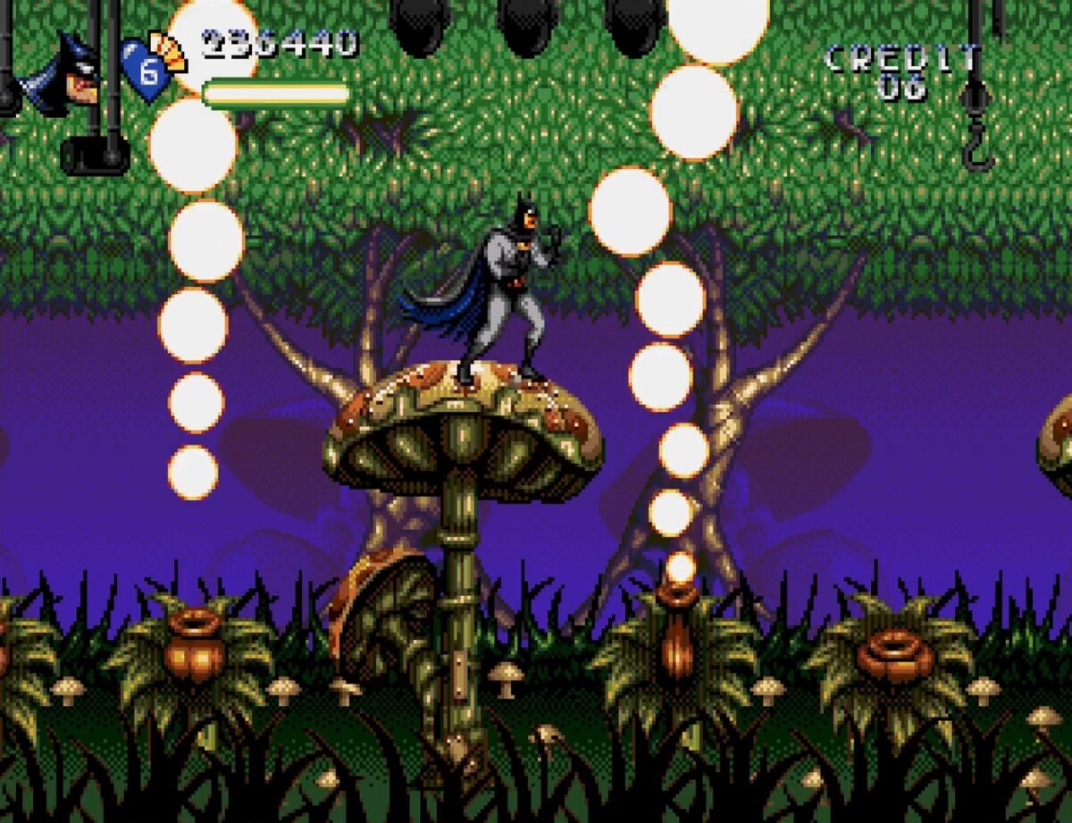 Приключения Бэтмена и Робина Сега грибной уровень