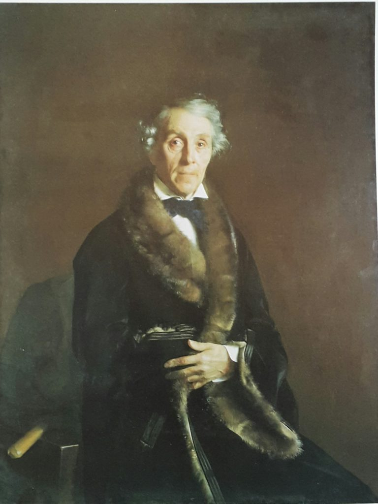 С.К.Зарянко. Портрет художника и скульптора Ф.П.Толстого, вице-президента Академии художеств. 1850. Толстому 83 года