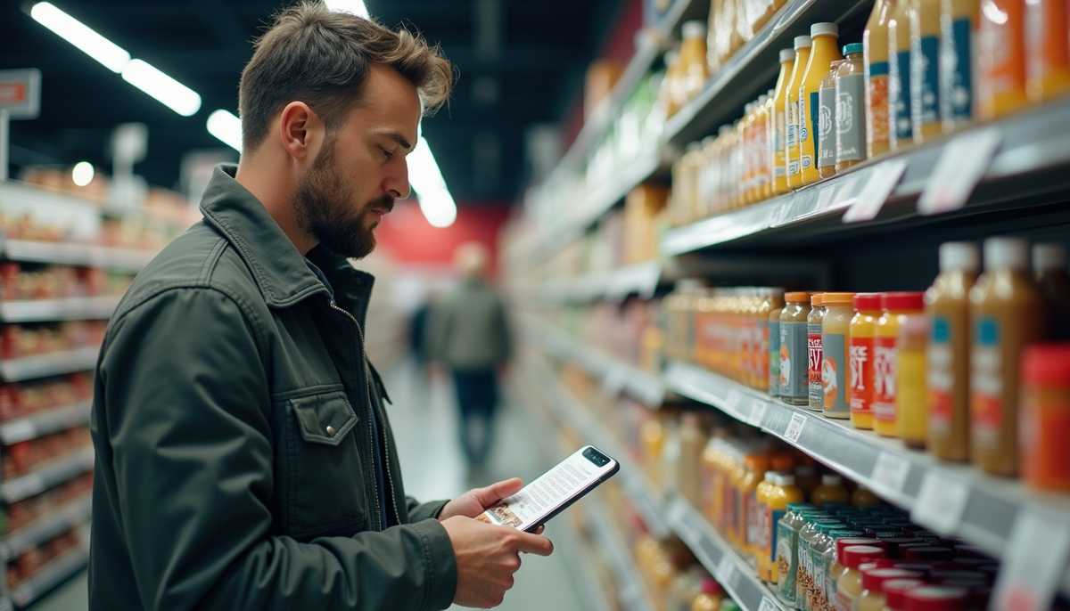 Выбор продуктов в магазине