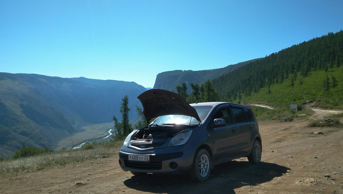 После подъёма на перевал.