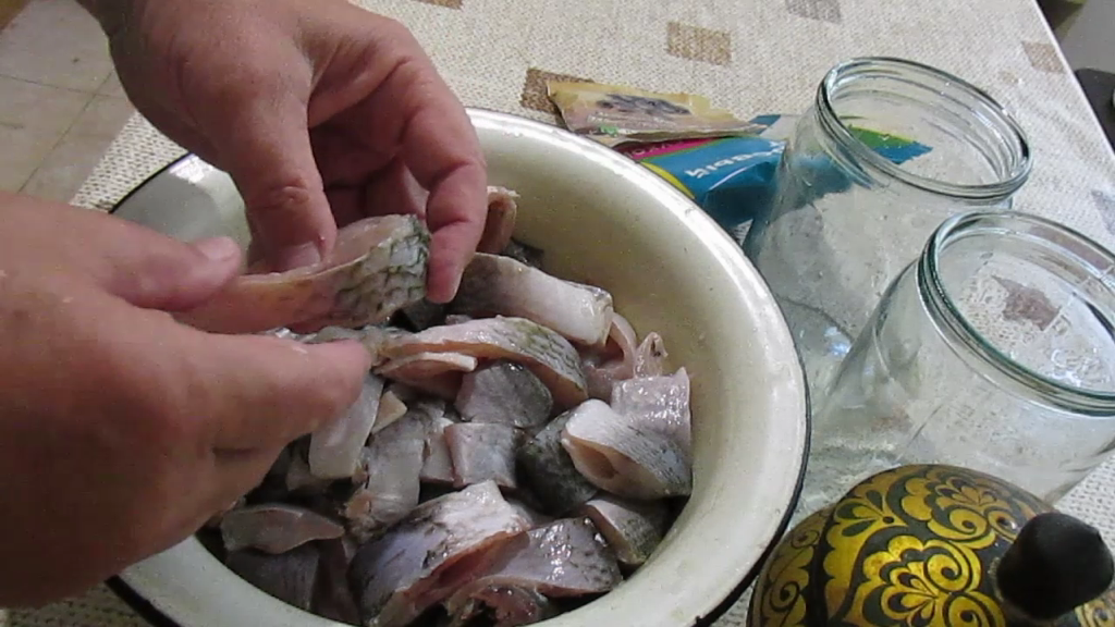 Очищеная рыба.