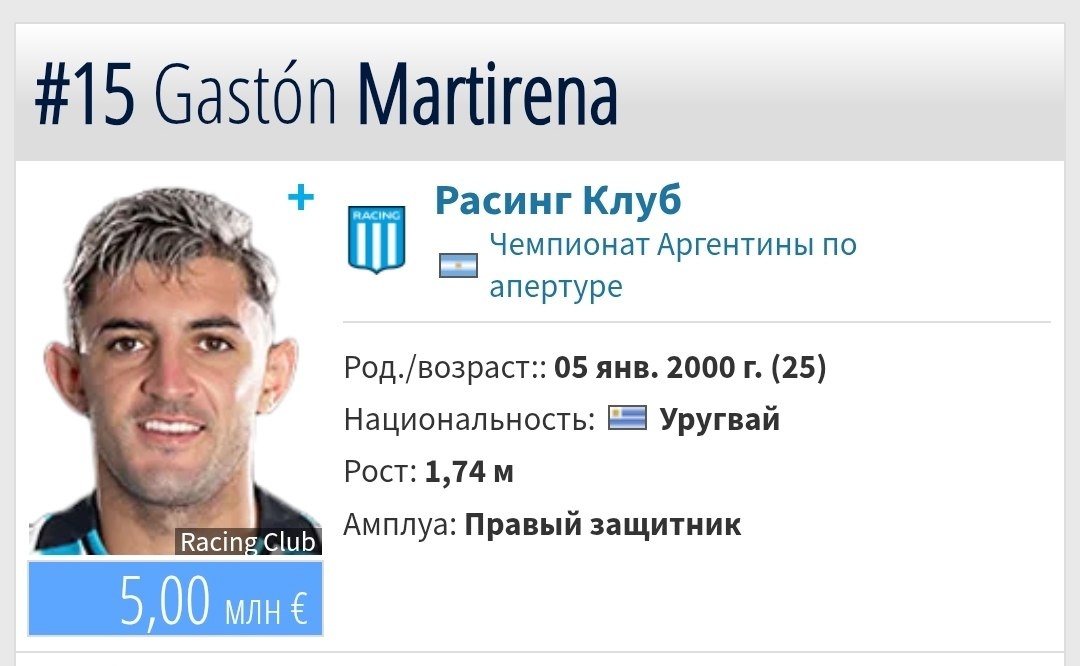 Профайл Мартирены