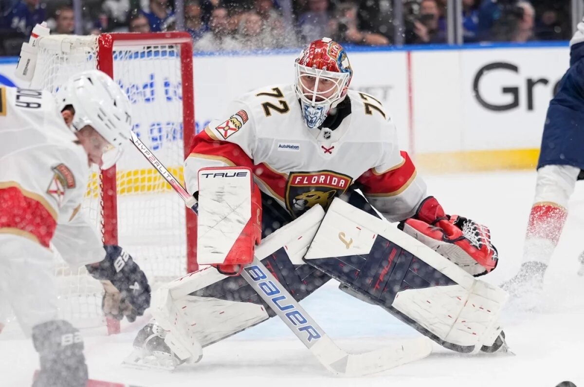    Вратарь Сергей Бобровский.