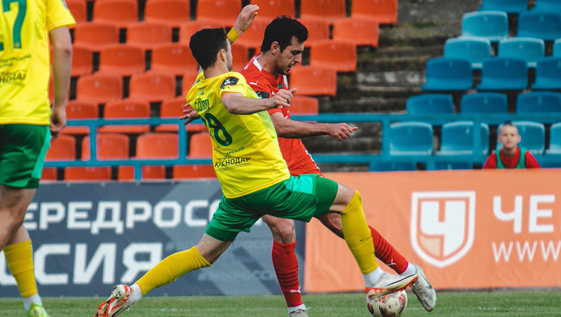    Футболисты «Машука-КМВ» в Пятигорске сыграли вничью с соперниками из краснодарской «Кубани» Фото: ФК «Машук-КМВ»