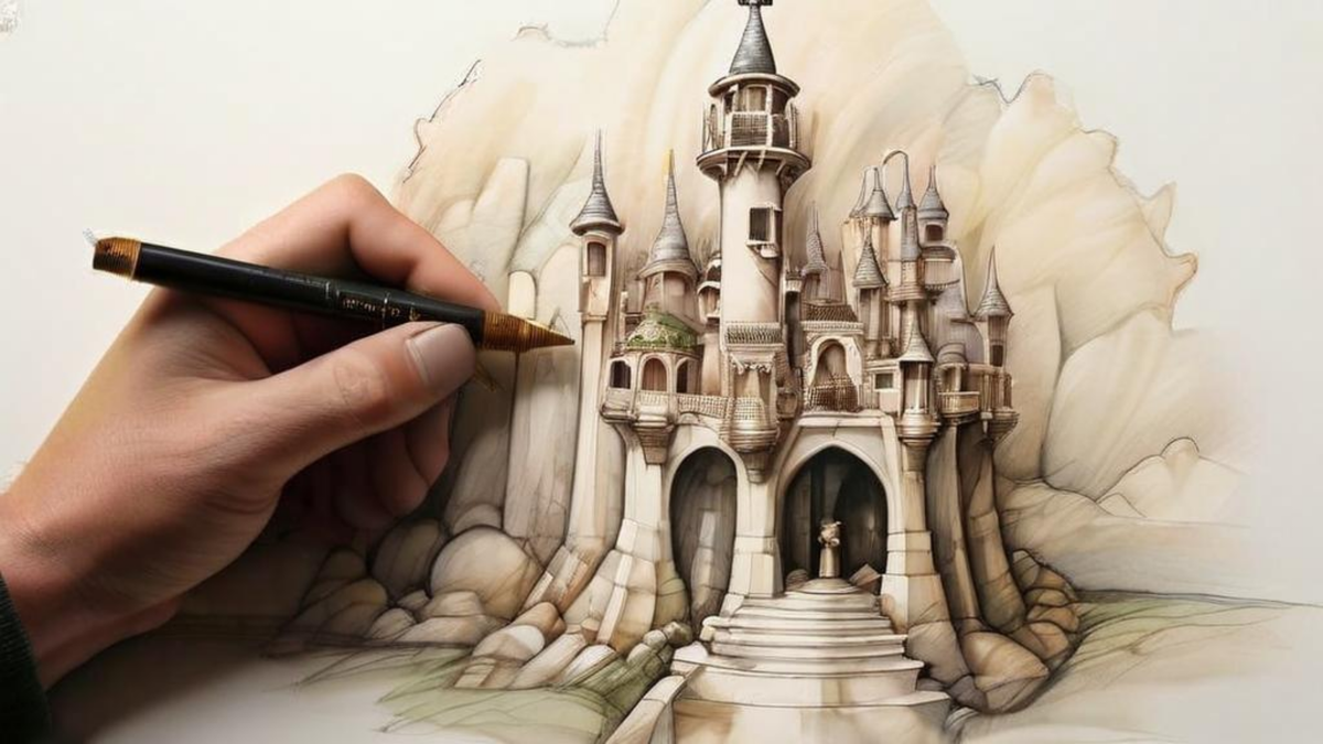 Так нейросеть представляет себе «замок из слоновой кости»