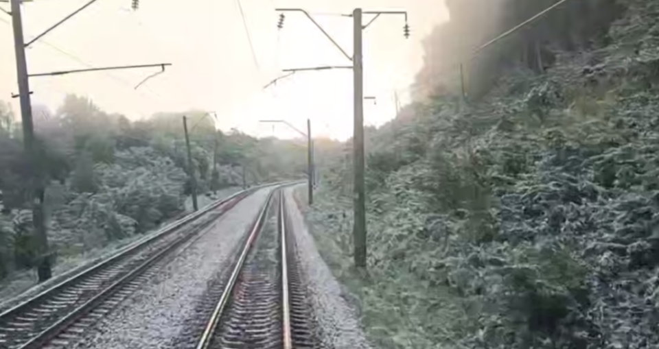    Снег на Салаирском кряже в Алтайском крае. Источник: Кадр из видео