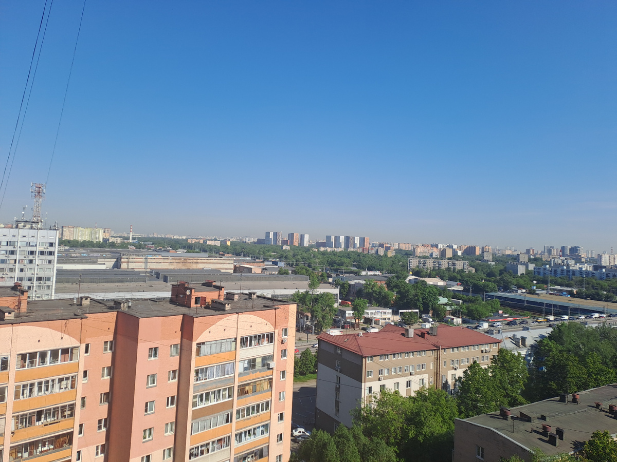 Вид на Люберцы с высоты 9 этажа.