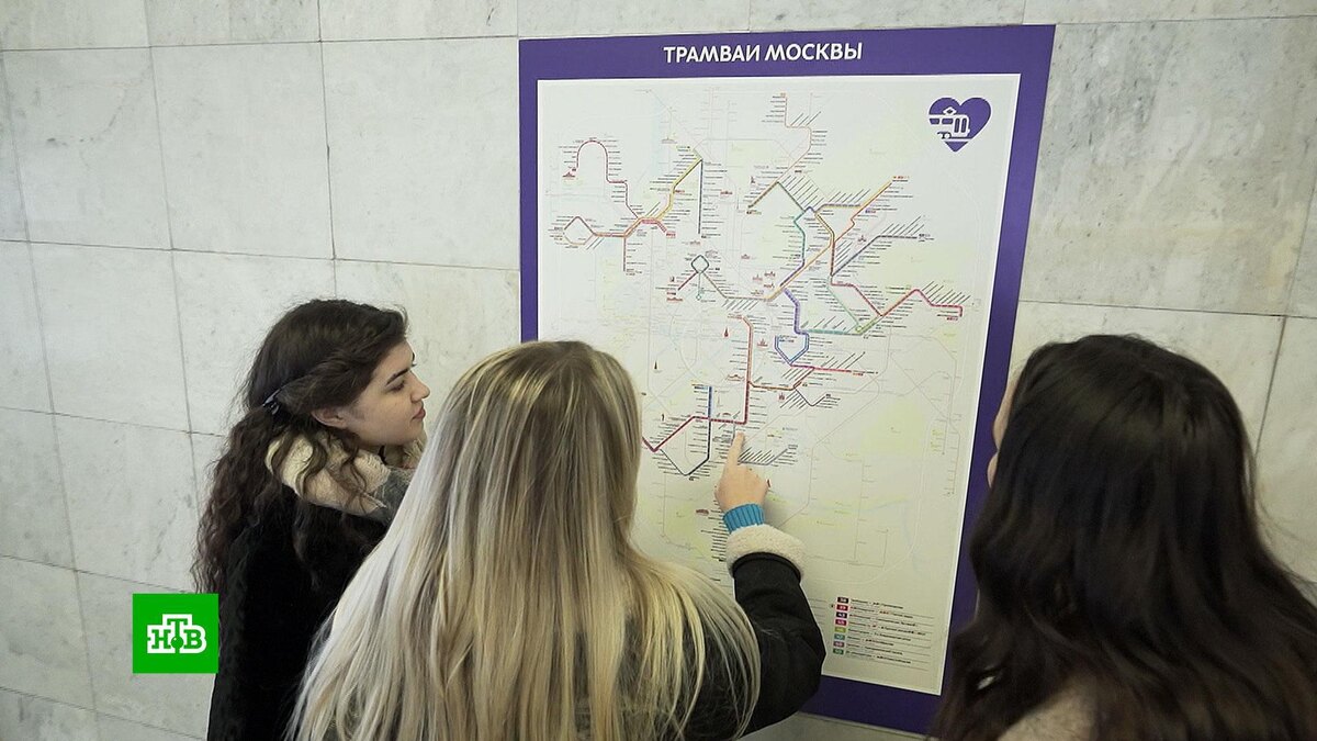    Создана официальная схема трамвайной сети Москвы