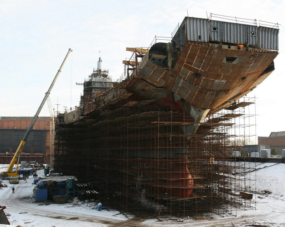 Монтаж трамплина в наливном бассейне «Севмаша»