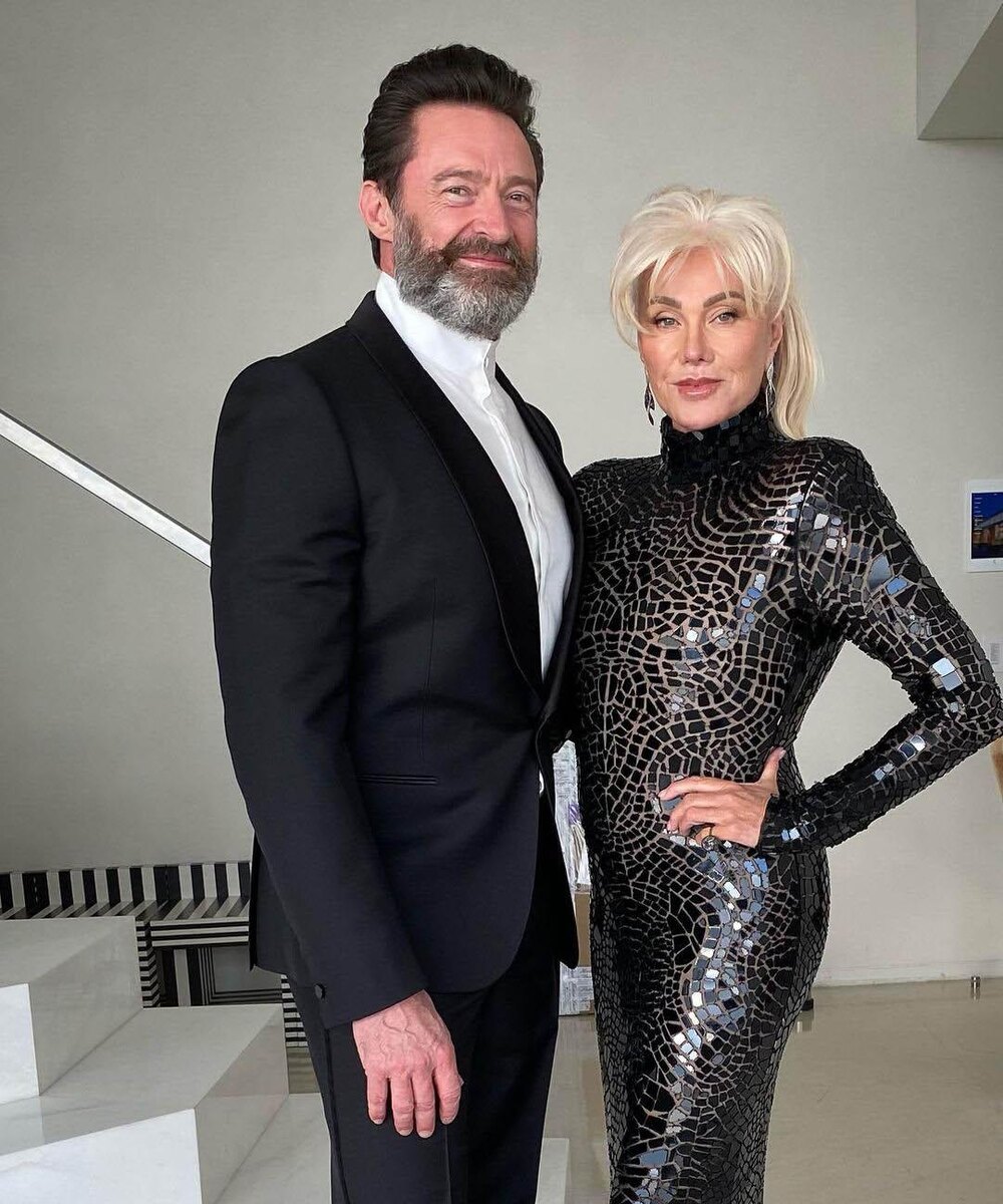 Хью Джекман и его жена Деборра-ли Фёрнесс 