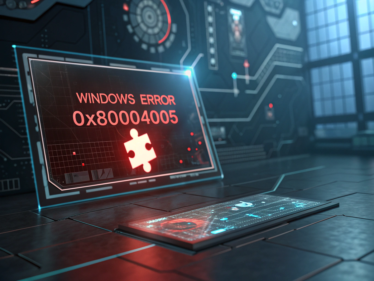 🧩 Ошибка 0x80004005 — «Неопределённая ошибка»: что это и как с ней справиться?