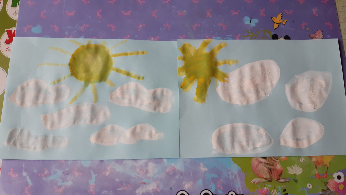 А хочется вот так! Рисунок Ильи справа, 5 лет, ЗПР.