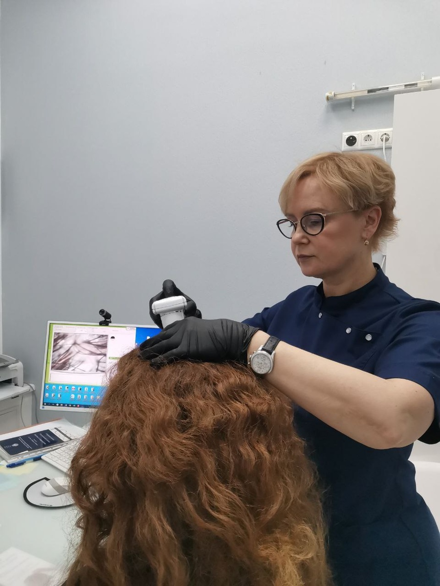 Трихоскопия: процесс 