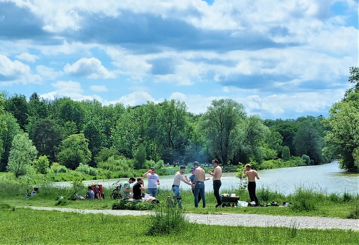 День Отца или Вознесение в Германии, Мюнхен.