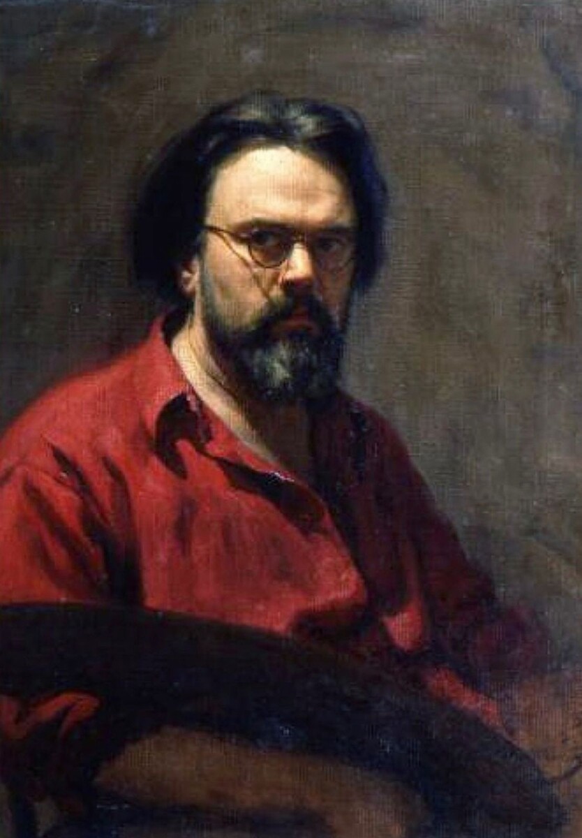 «Автопортрет с палитрой». 1956