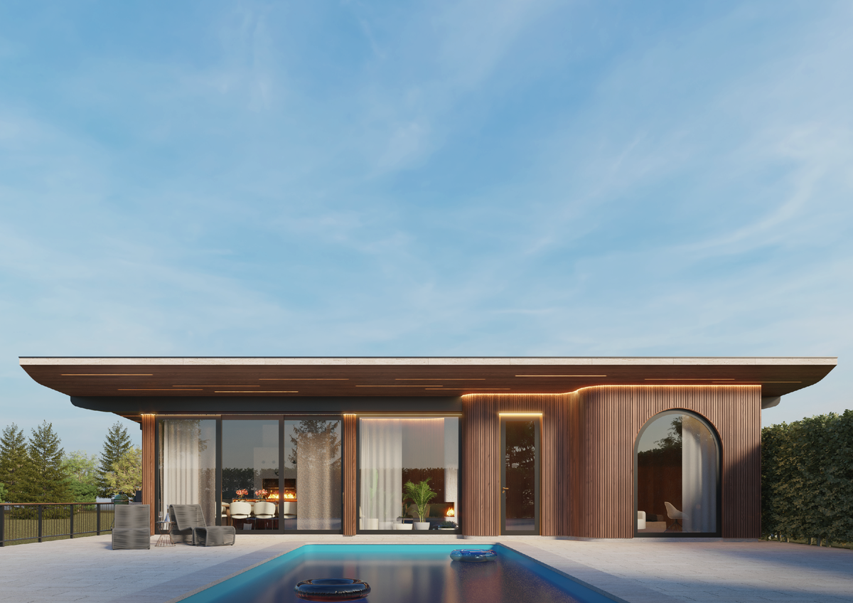 Экстерьер павильона в Подмосковье