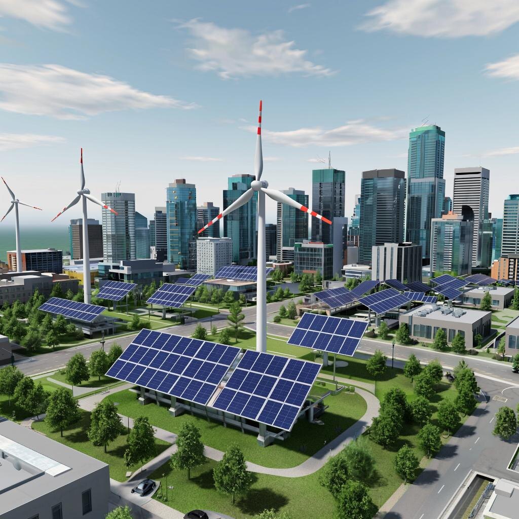 В Калгари активно развивают проекты в области возобновляемой энергетики, включая солнечную и ветровую энергию.