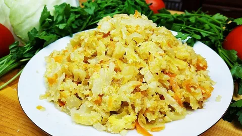 Капуста, жареная с яйцом