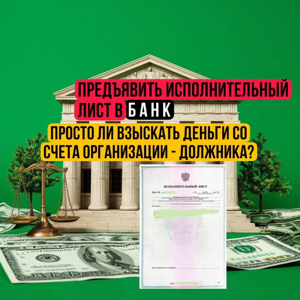 Взыскание денег по исполнительному листу через банк, как правило, быстрее, чем через судебного пристава.
