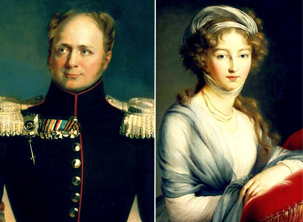 Александр I и Елизавета Алексеевна. Изображение взято с Яндекс картинок.