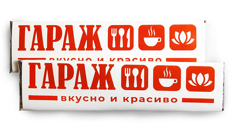 Жевательная резинка в пластинках с логотипом от ADSWEETS