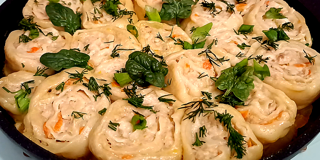 ⭐ Мясные штрули на сковороде - отличная идея для обеда или ужина