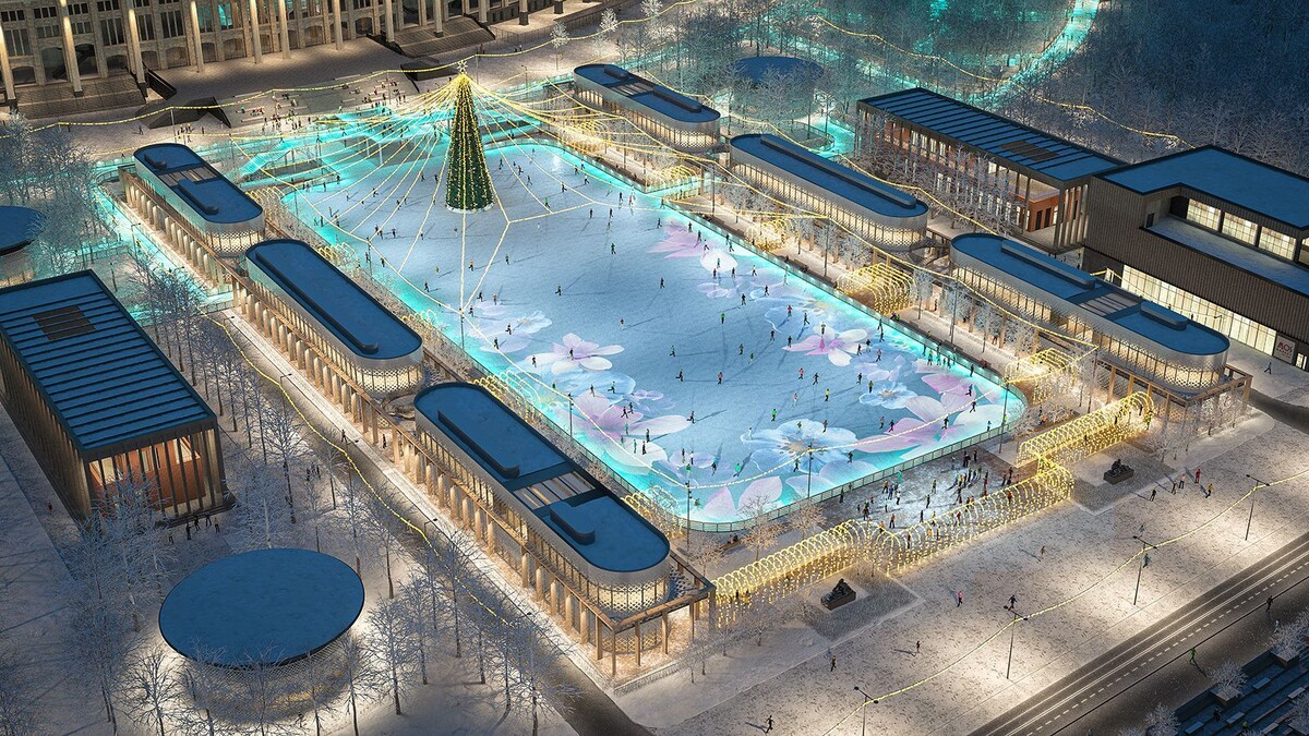    В "Лужниках" построят новый фонтан на большой площади