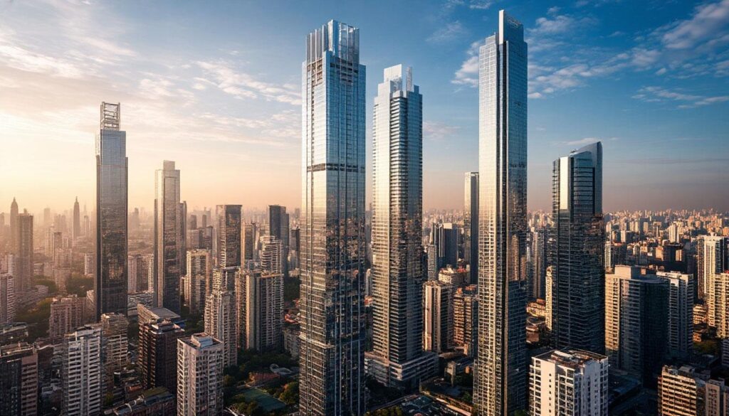 Мегаполис с высотками