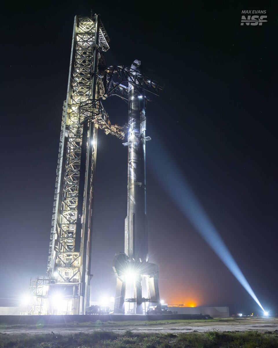 В14-1/S35 в ночь перед стартом.