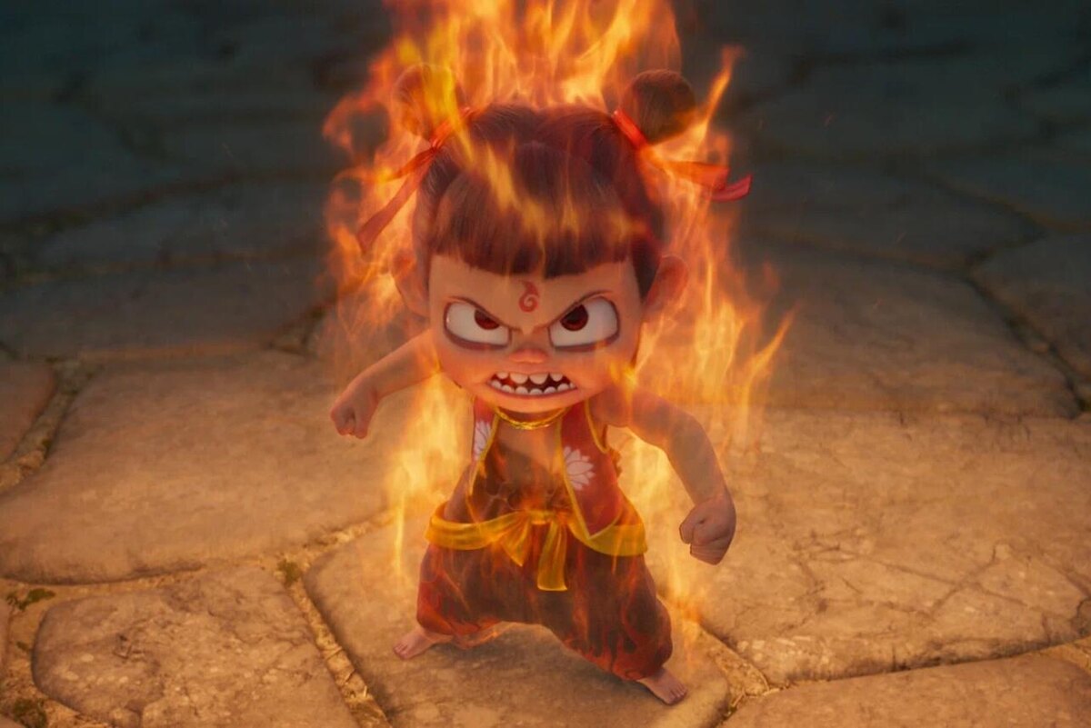    «Нэчжа побеждает Царя драконов» кадр из мультфильма