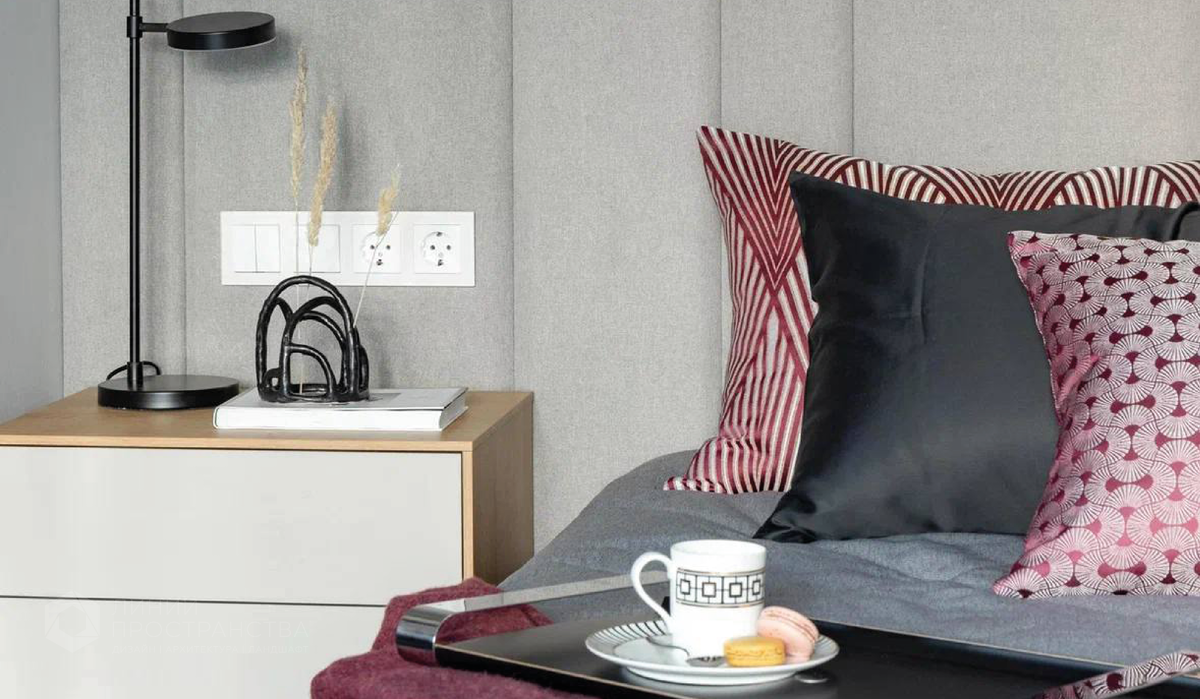 Дизайн спальни в ЖК "Болконский" от студии архитектуры и дизайна Линии Пространства