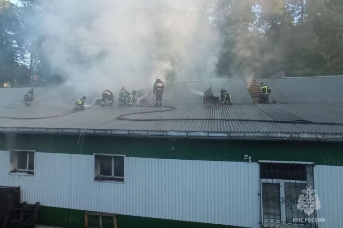    В производственном здании Владимирской области произошел крупный пожар
