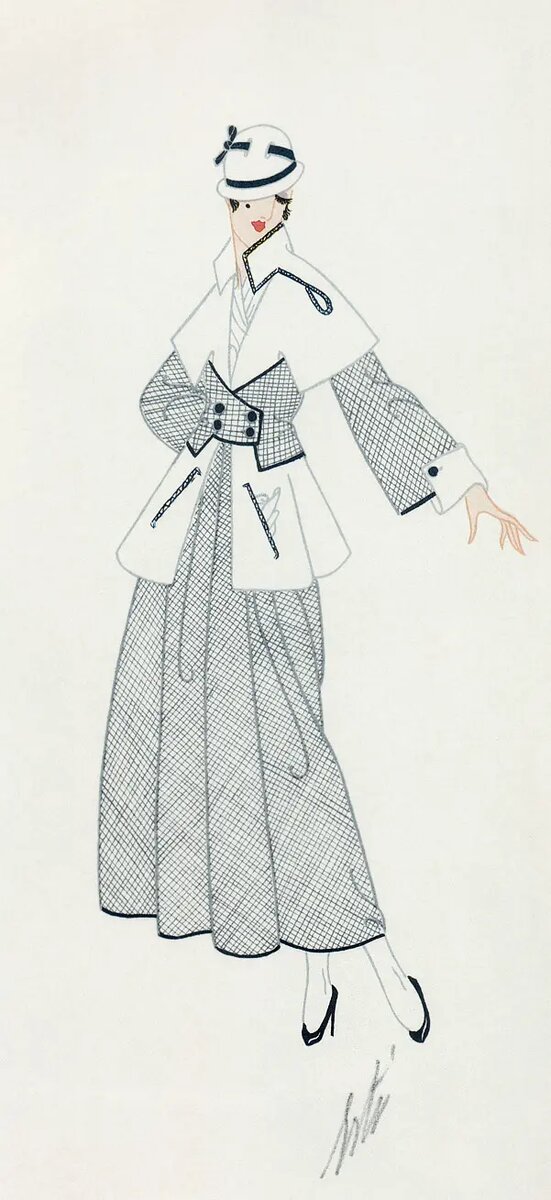 Эрте "Симонва", 1980,   44.5×36.5 см