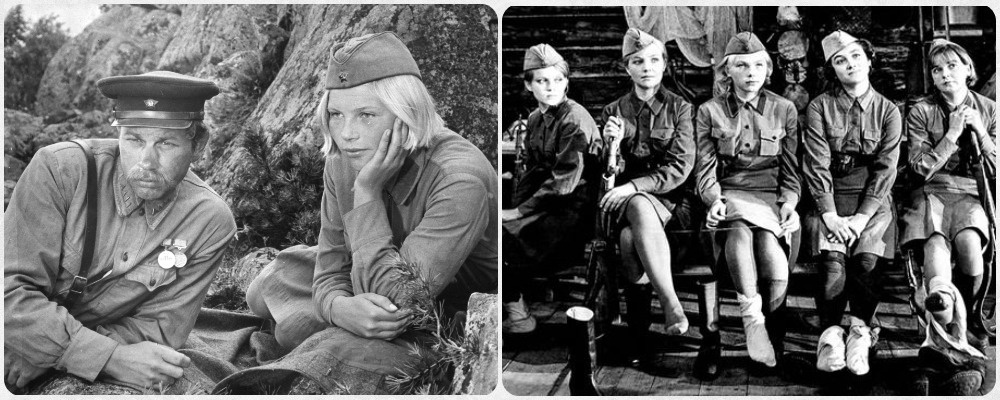 кадры из фильма «А зори здесь тихие»