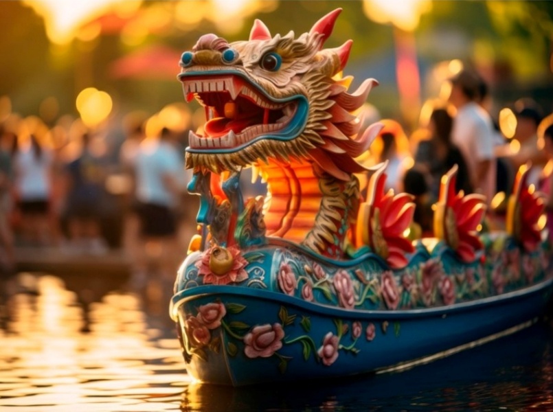 На носу лодки обязательно должно быть изображение дракона, а на корме - хвост