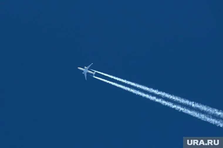 Капитан воздушного судна продолжил полет. Фото: Максим Кимерлинг © URA.RU