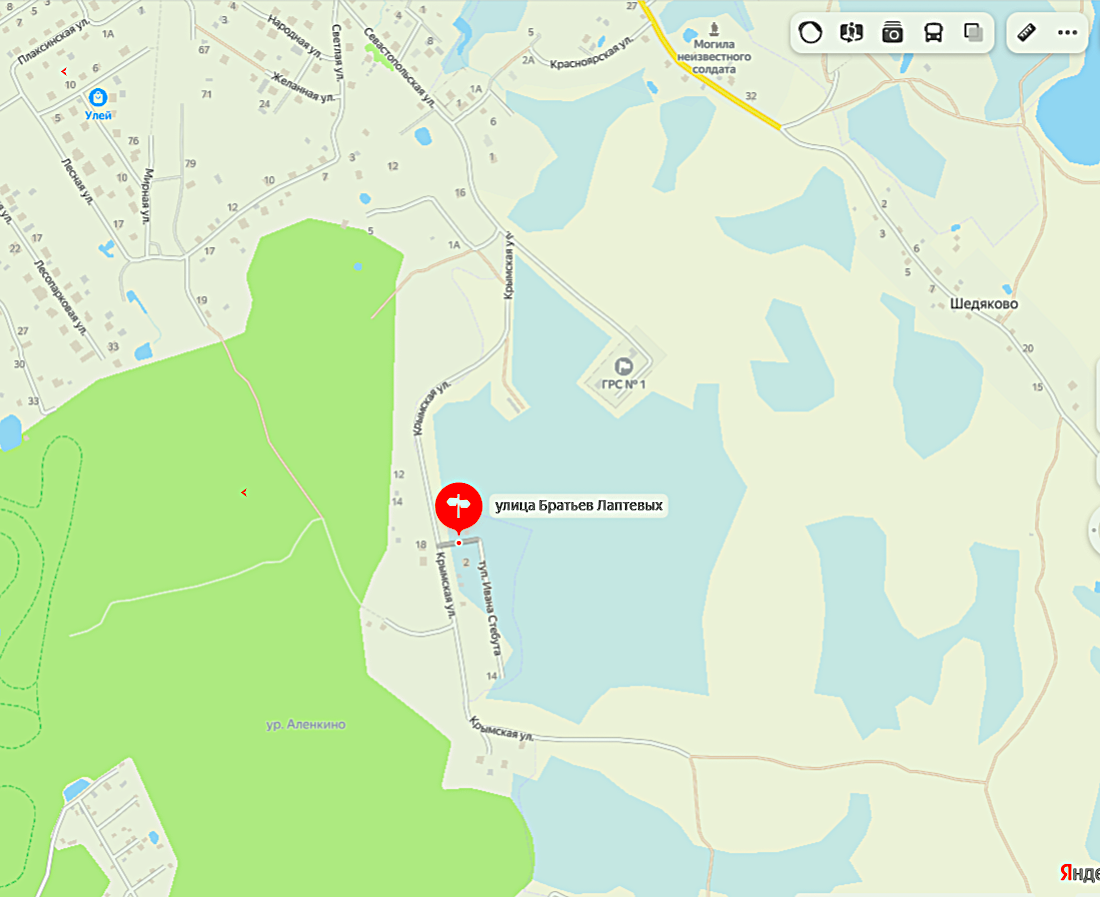 Улица братьев Лаптевых в г. Великие Луки.