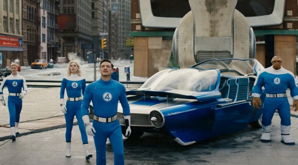     Кадр из фильма «Фантастическая Четверка: Первые шаги» (2025)